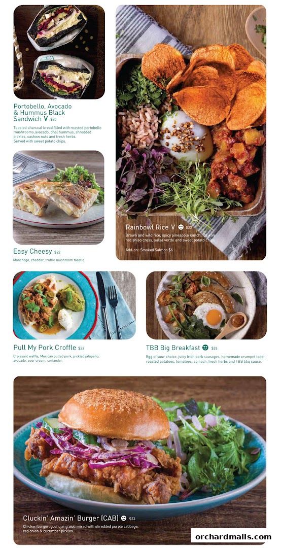 Menu page for Tiong Bahru Bakery