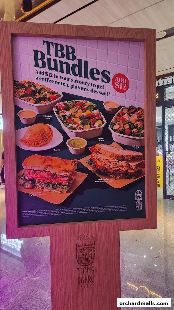 Menu page for Tiong Bahru Bakery  Wisma L3