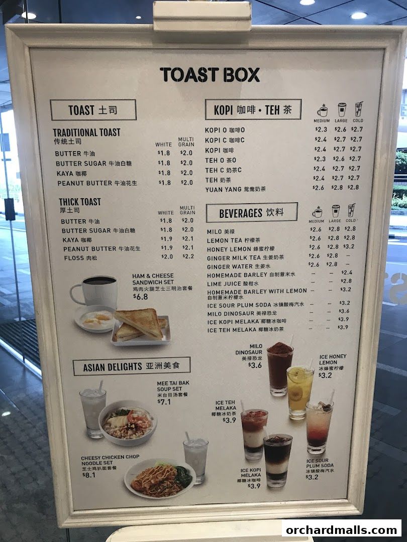 Toast Box Paragon Shopping Centre