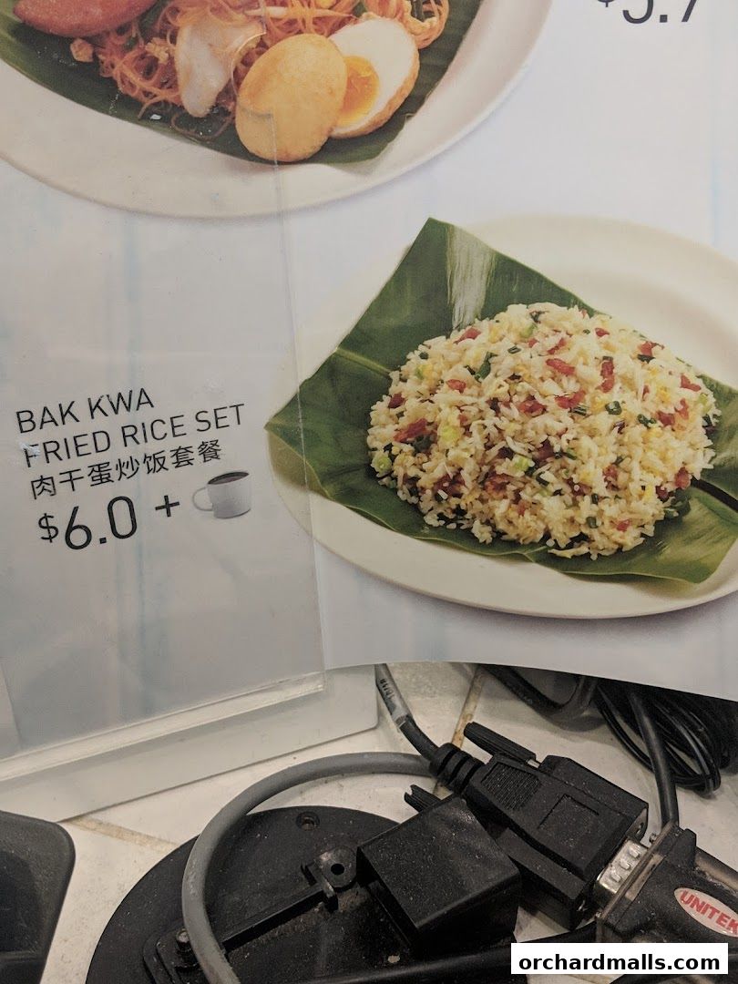 Menu page for Toast Box Paragon Shopping Centre