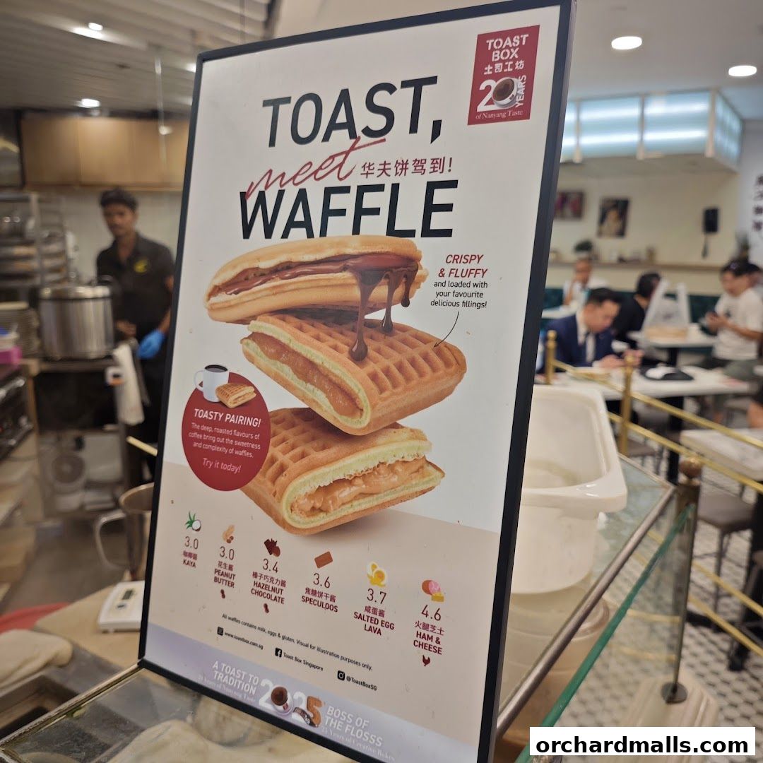 Menu page for Toast Box SHAW House