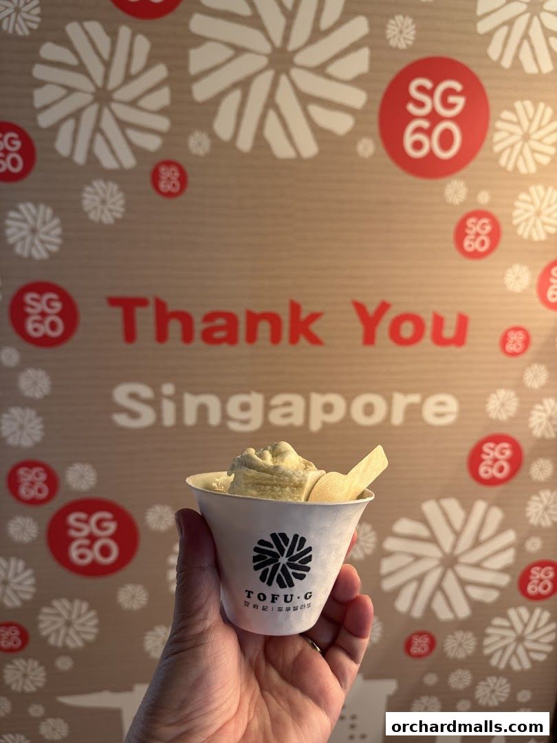 Tofu G Gelato  Korean Premium Ice Cream Mandarin Gallery, Orchard Pop-Up