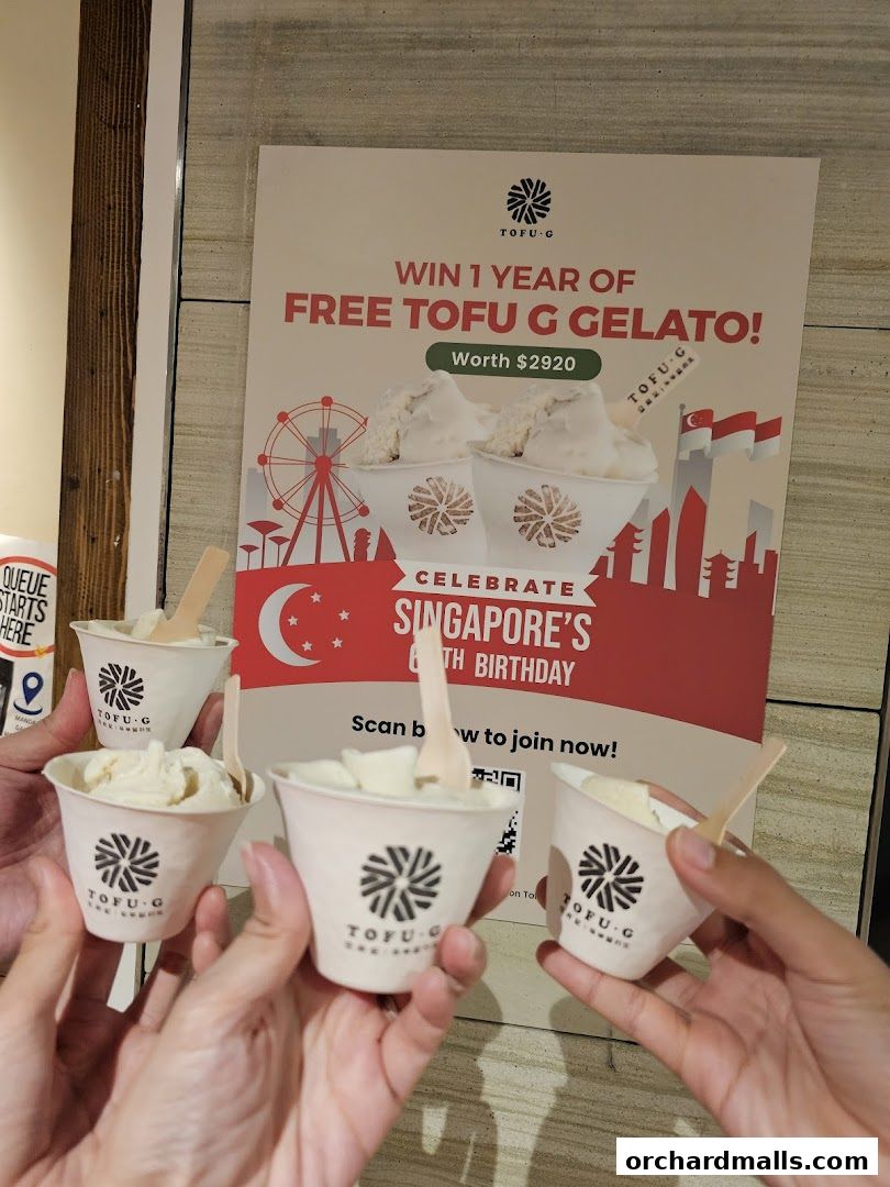 Tofu G Gelato  Korean Premium Ice Cream Mandarin Gallery, Orchard Pop-Up