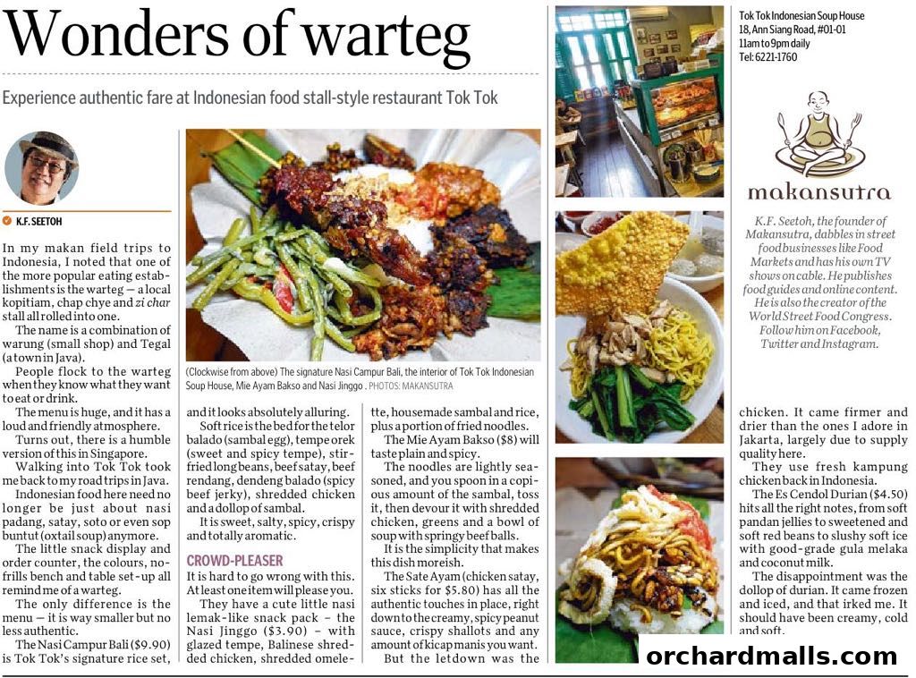 Tok Tok Indonesian Soup House 313 Somerset