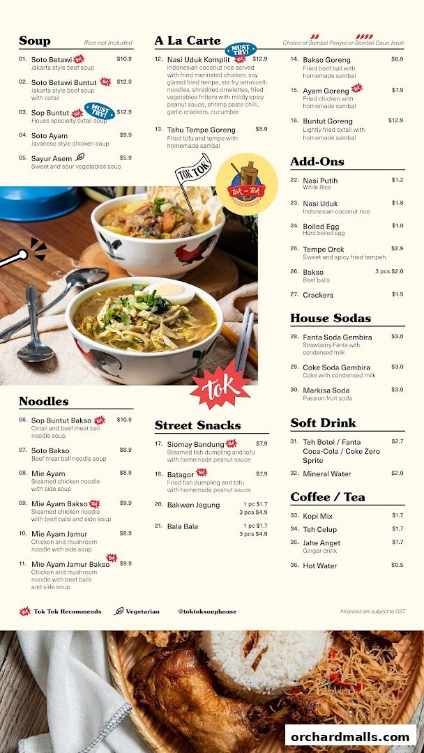 Tok Tok Indonesian Soup House 313 Somerset