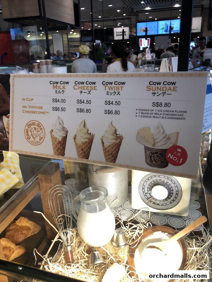 Menu page for Tokyo Milk Cheese Factory Paragon