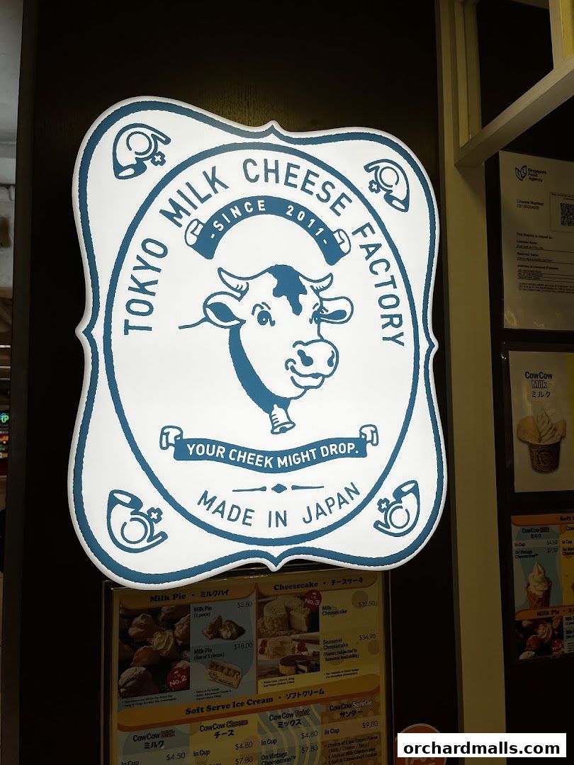 Menu page for Tokyo Milk Cheese Factory Paragon