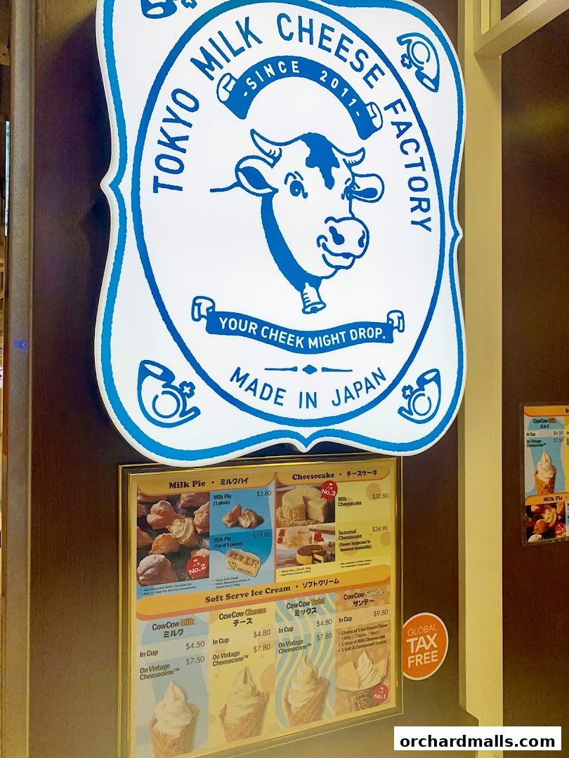Menu page for Tokyo Milk Cheese Factory Paragon