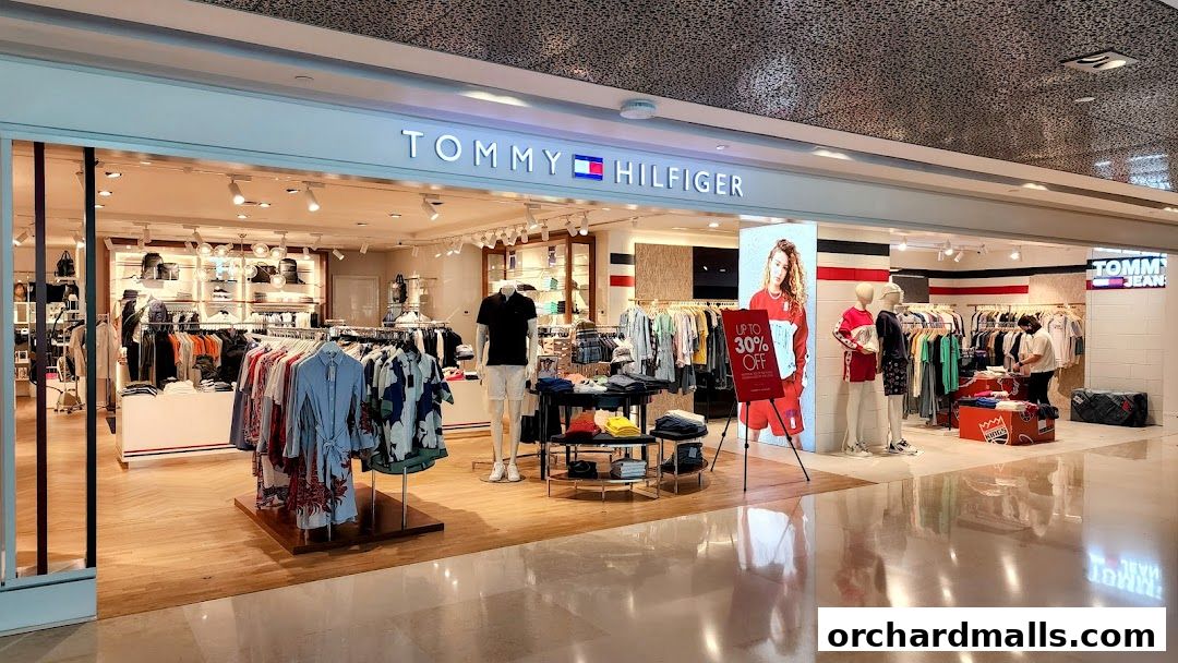 The Tommy Hilfiger store at ION Orchard showcases a wide selection of stylish apparel and accessories.