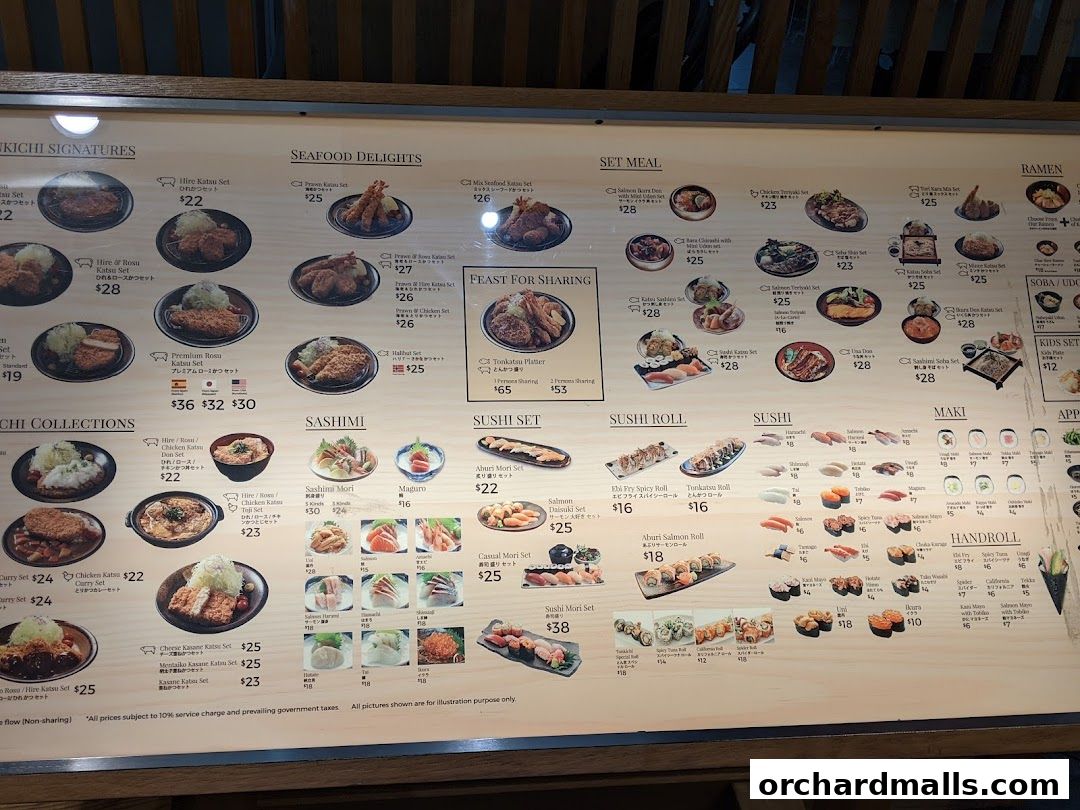 Menu page for とん吉 Tonkichi Isetan