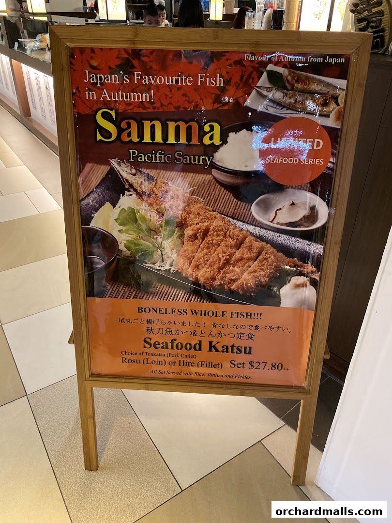 Menu page for Tonkatsu by Ma Maison  Mandarin Gallery