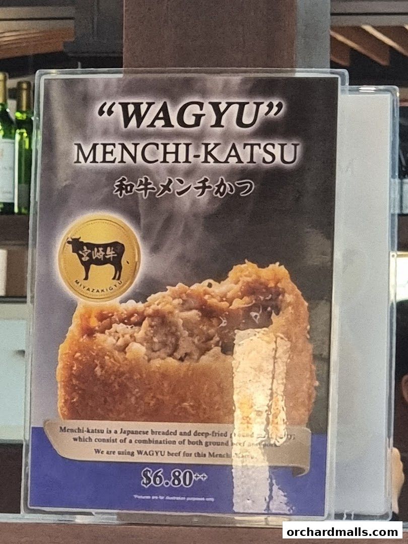 Menu page for Tonkatsu by Ma Maison  Mandarin Gallery