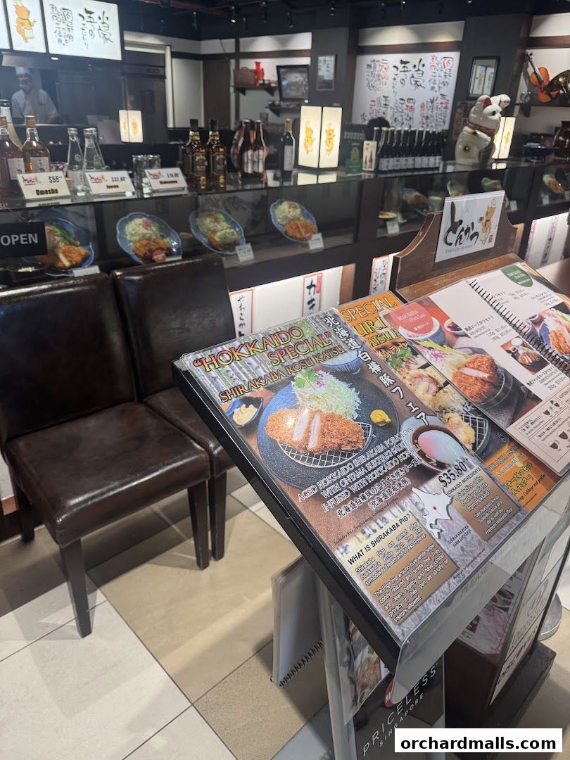 Menu page for Tonkatsu by Ma Maison  Mandarin Gallery