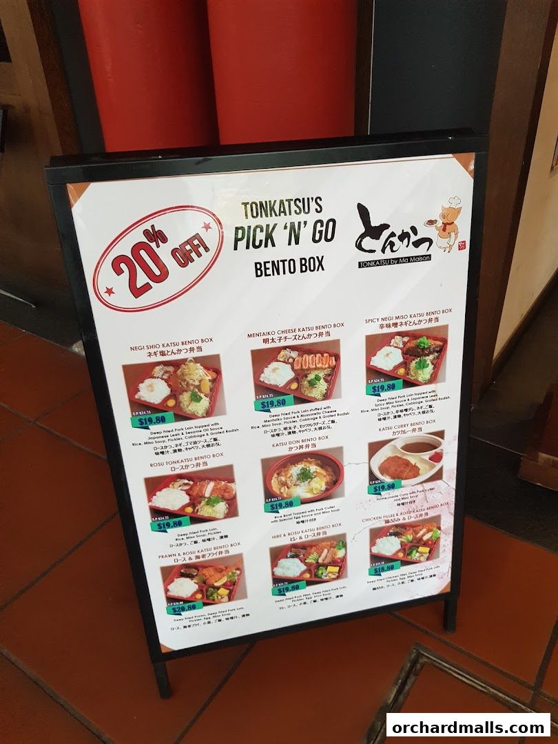 Menu page for Tonkatsu by Ma Maison  Mandarin Gallery