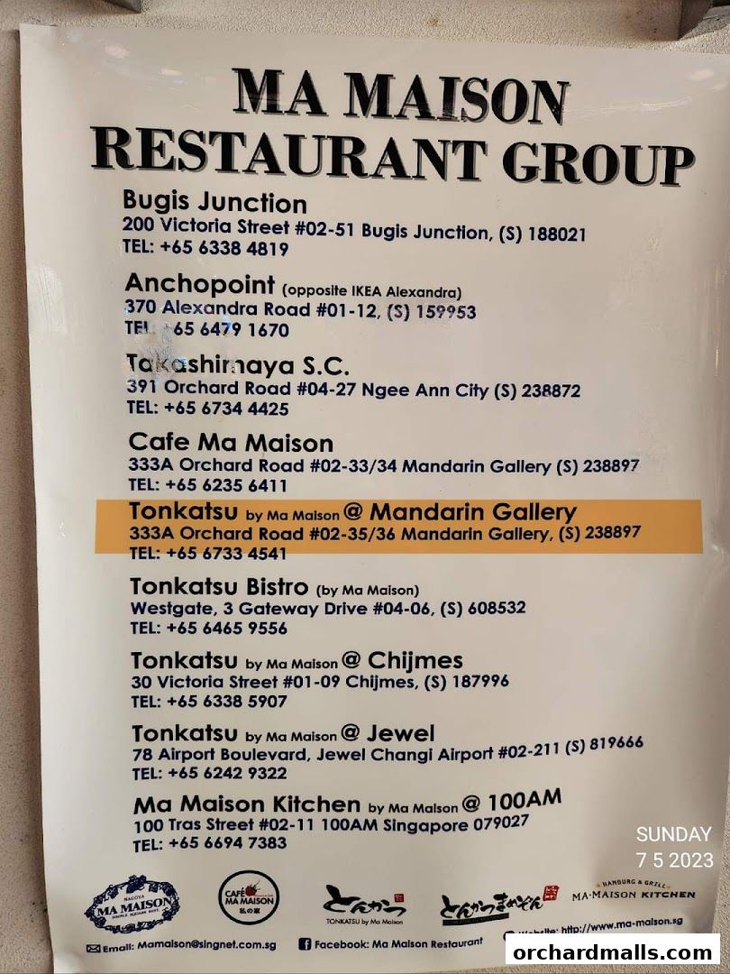 Tonkatsu by Ma Maison  Mandarin Gallery