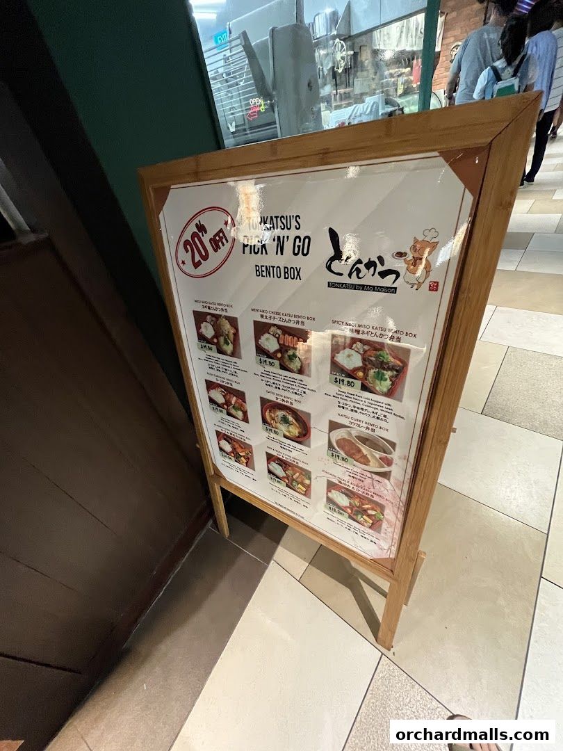 Menu page for Tonkatsu by Ma Maison  Mandarin Gallery