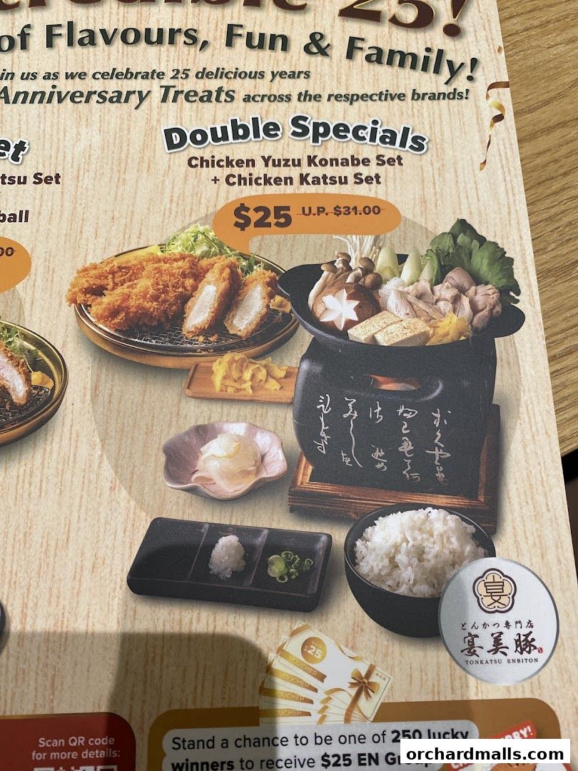 Menu page for Tonkatsu ENbiton 313Somerset