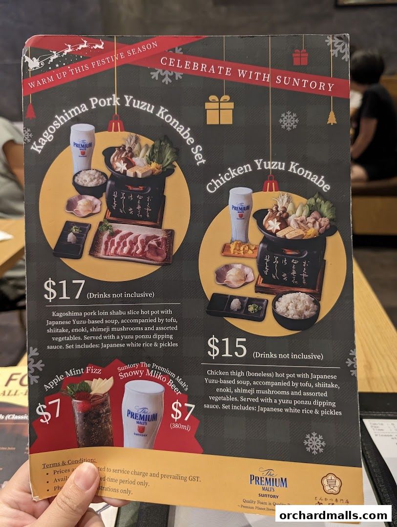 Menu page for Tonkatsu ENbiton 313Somerset