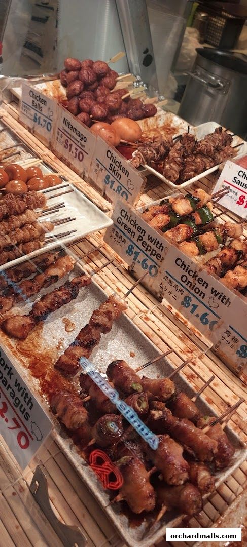 Menu page for TORI-Q Japanese Skewers