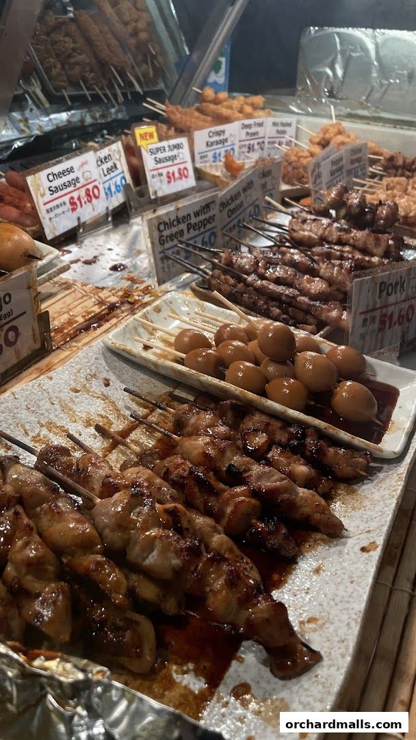 Menu page for TORI-Q Japanese Skewers