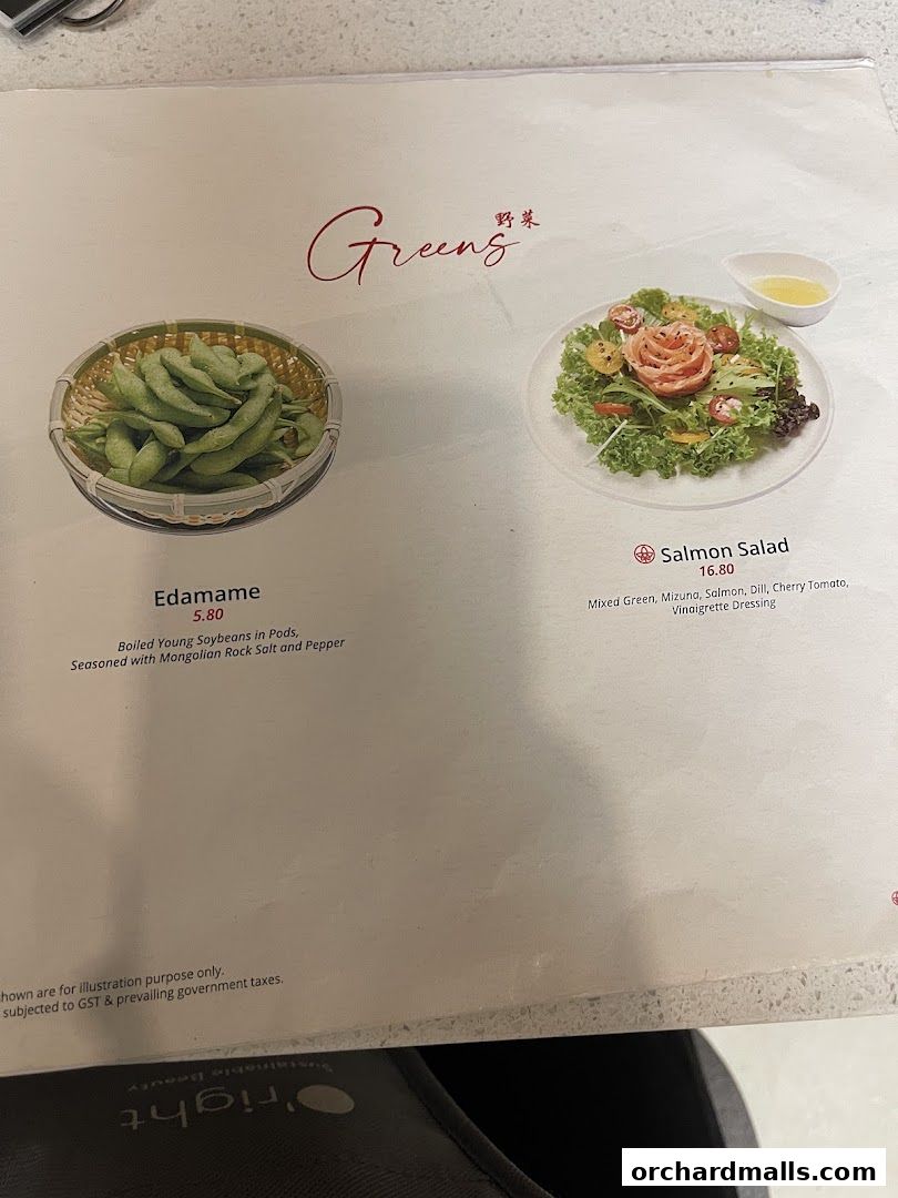 Menu page for Tsuta Japanese Soba Noodles - 313somerset