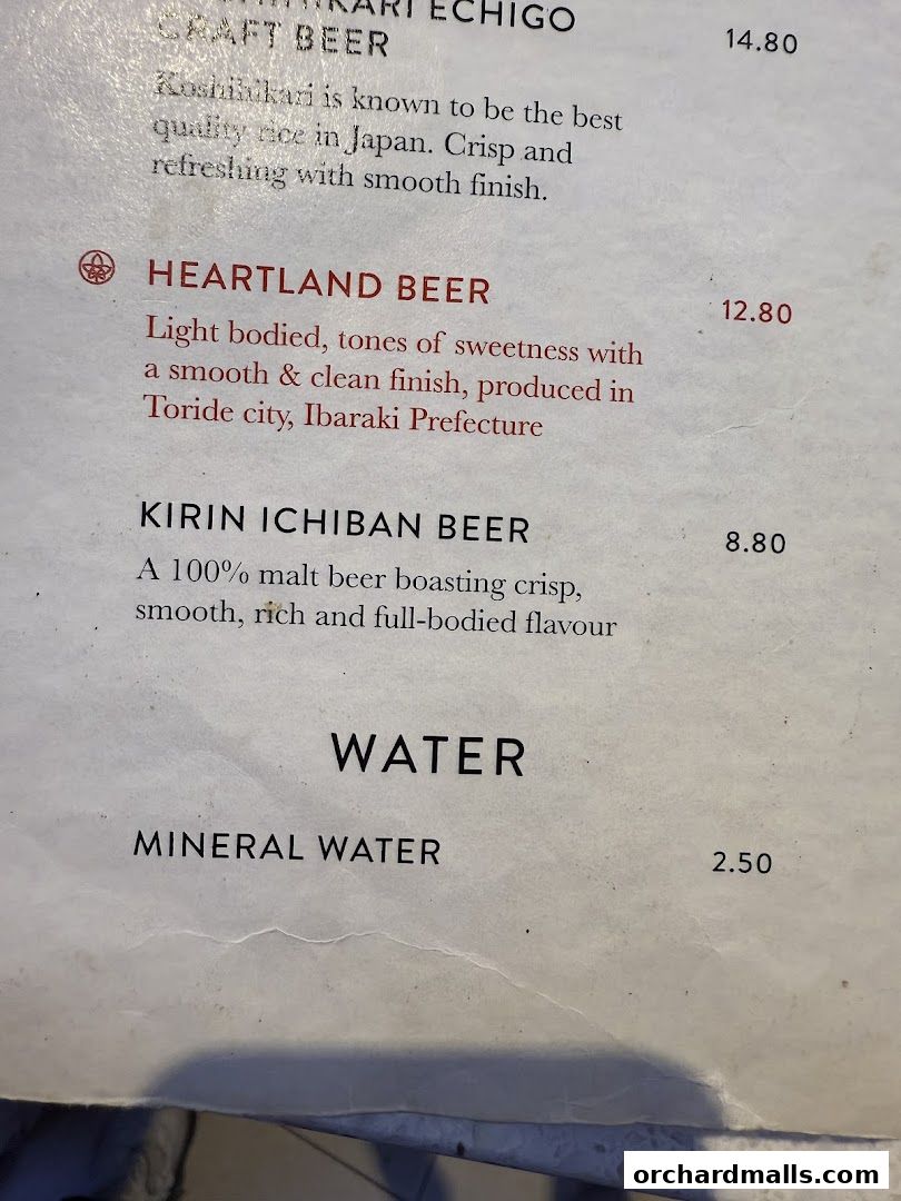 Menu page for Tsuta Japanese Soba Noodles - 313somerset