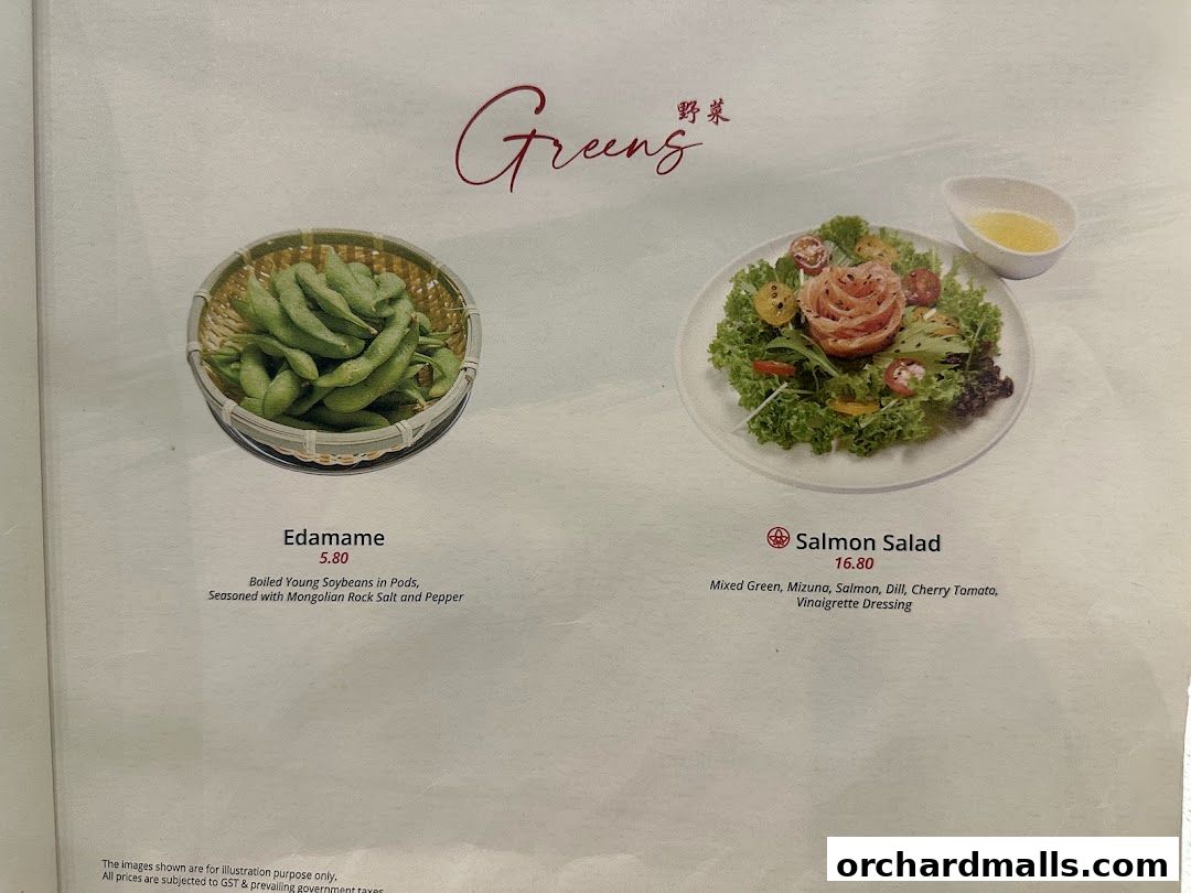 Menu page for Tsuta Japanese Soba Noodles - 313somerset