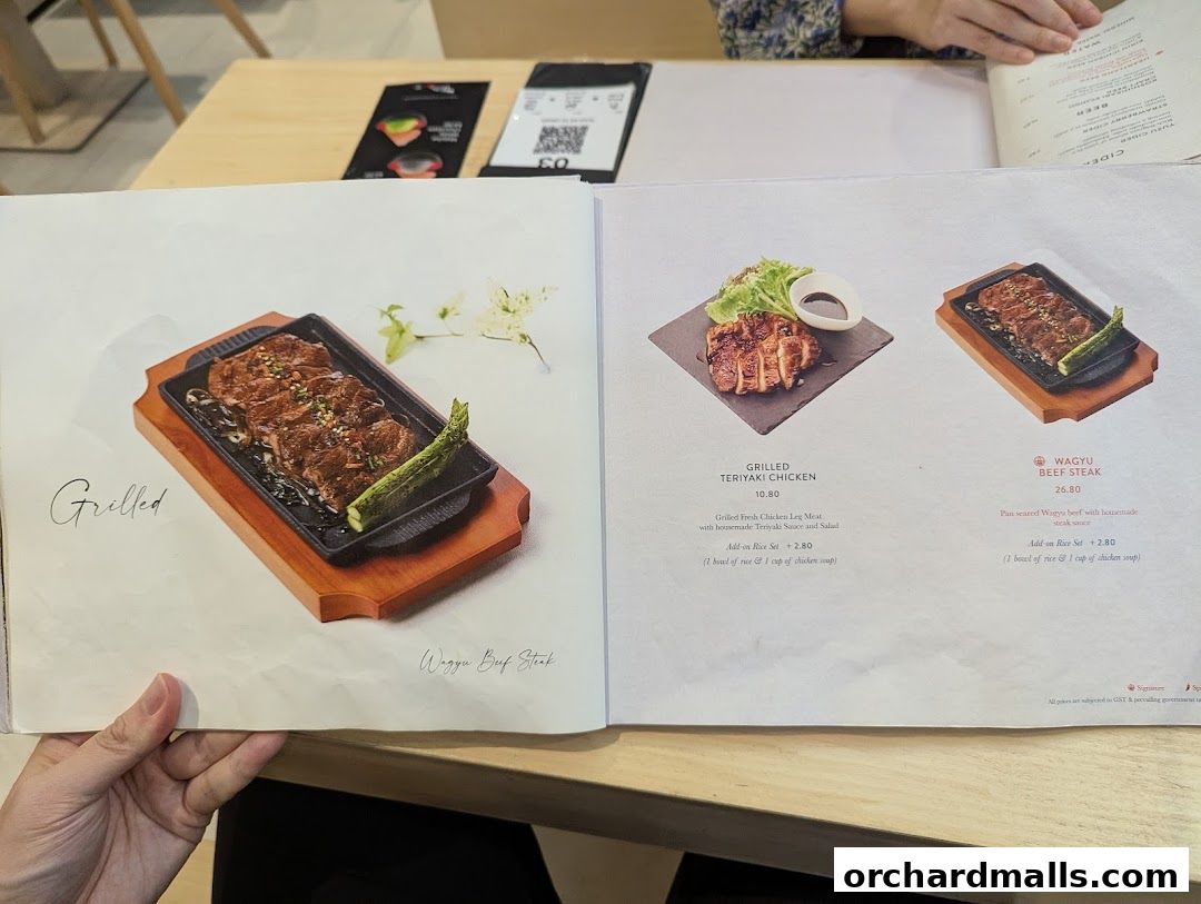 Menu page for Tsuta Japanese Soba Noodles - 313somerset