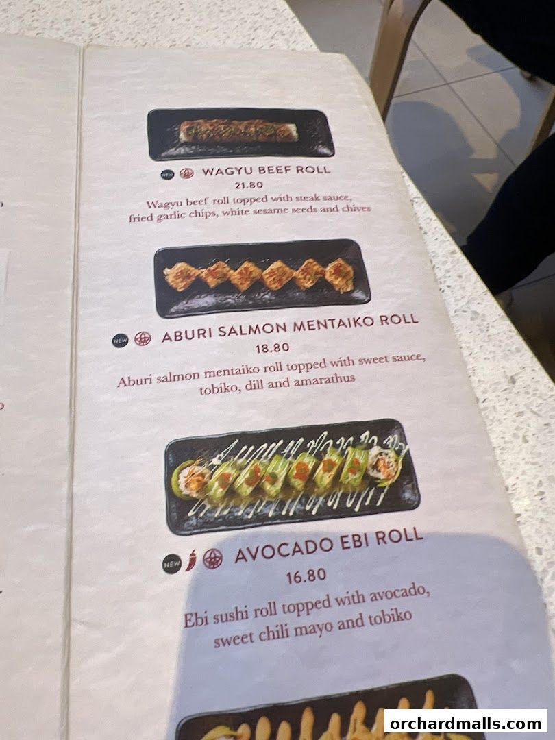 Menu page for Tsuta Japanese Soba Noodles - 313somerset