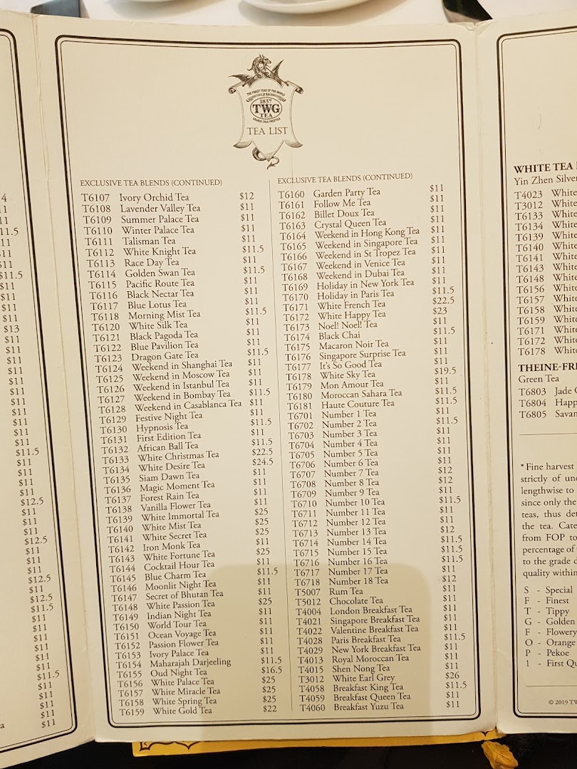 TWG Tea at ION Orchard