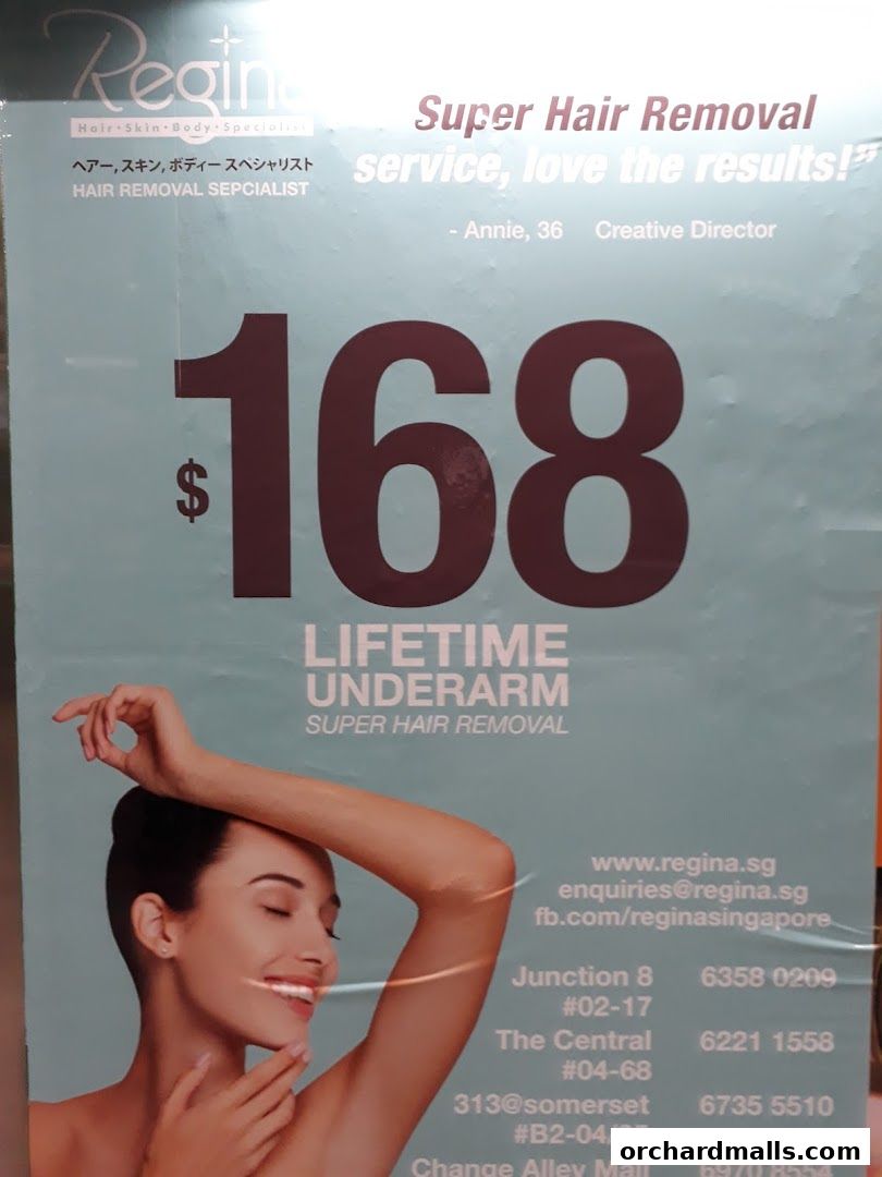 Unisex SHR Hair Removal in Singapore by Regina Hair Removal Specialist 313Somerset