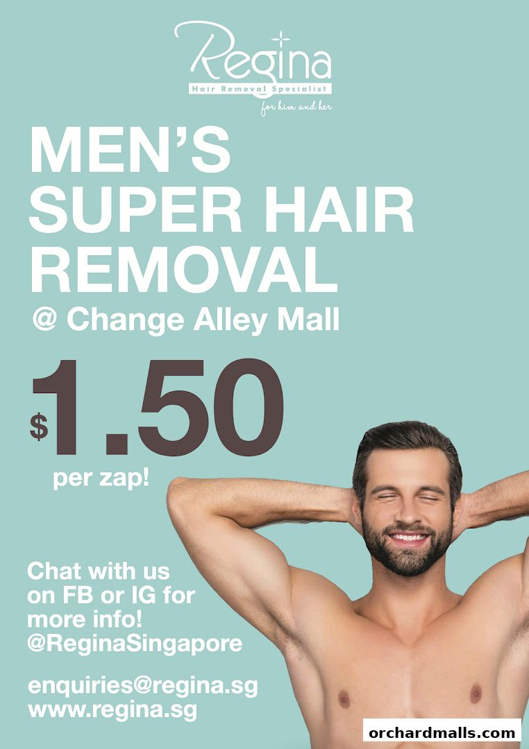 Unisex SHR Hair Removal in Singapore by Regina Hair Removal Specialist 313Somerset