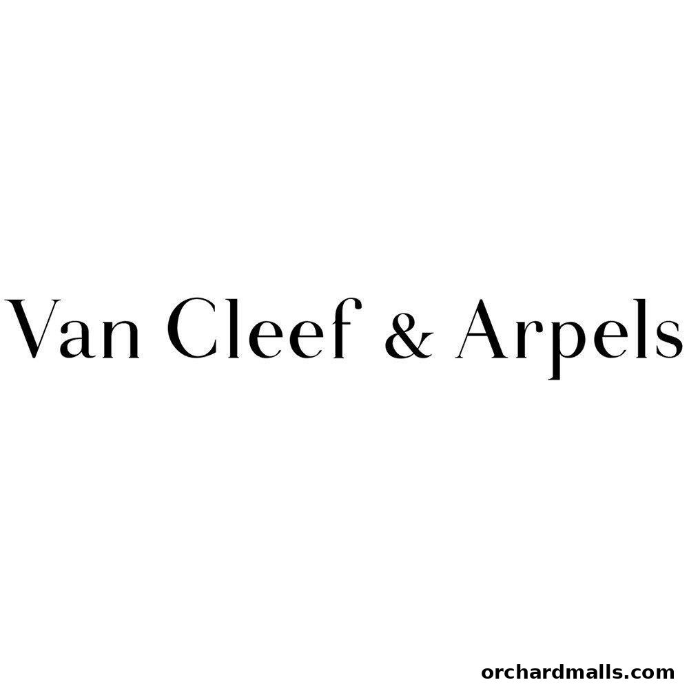 The Van Cleef & Arpels logo is displayed in elegant black text on a white background.