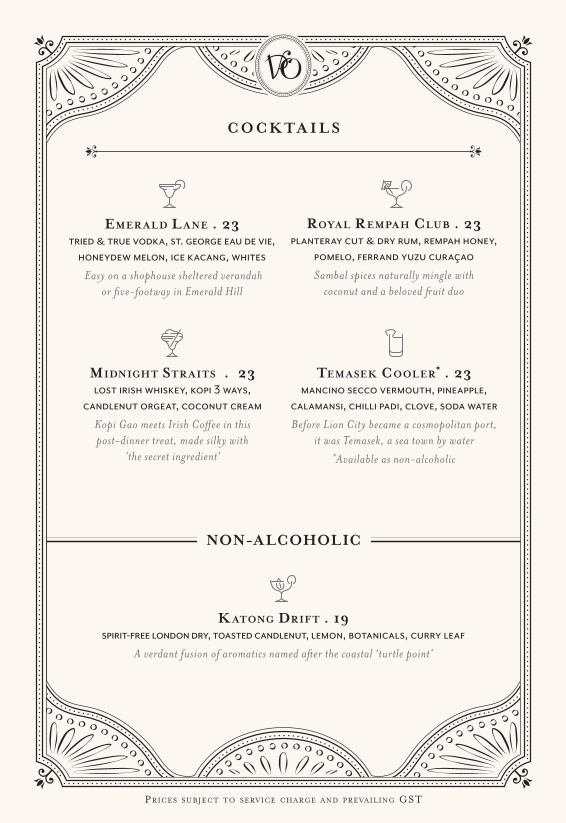 Menu page for Violet Oon at ION Orchard