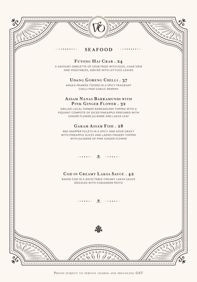 Menu page for Violet Oon at ION Orchard