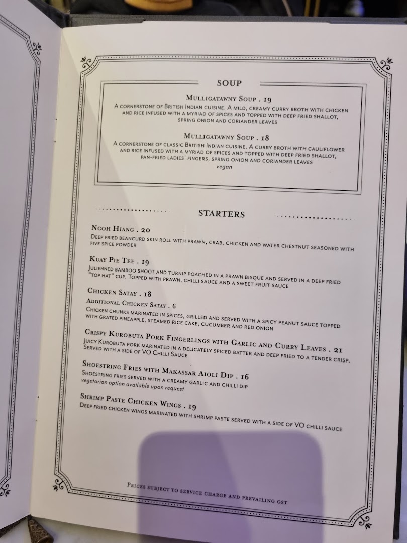 Menu page for Violet Oon at ION Orchard