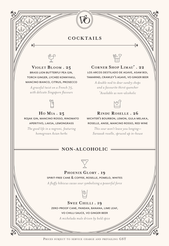 Menu page for Violet Oon at ION Orchard