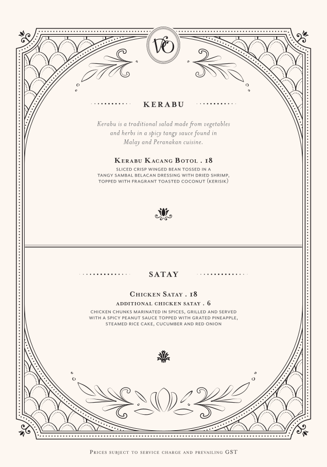 Menu page for Violet Oon at ION Orchard