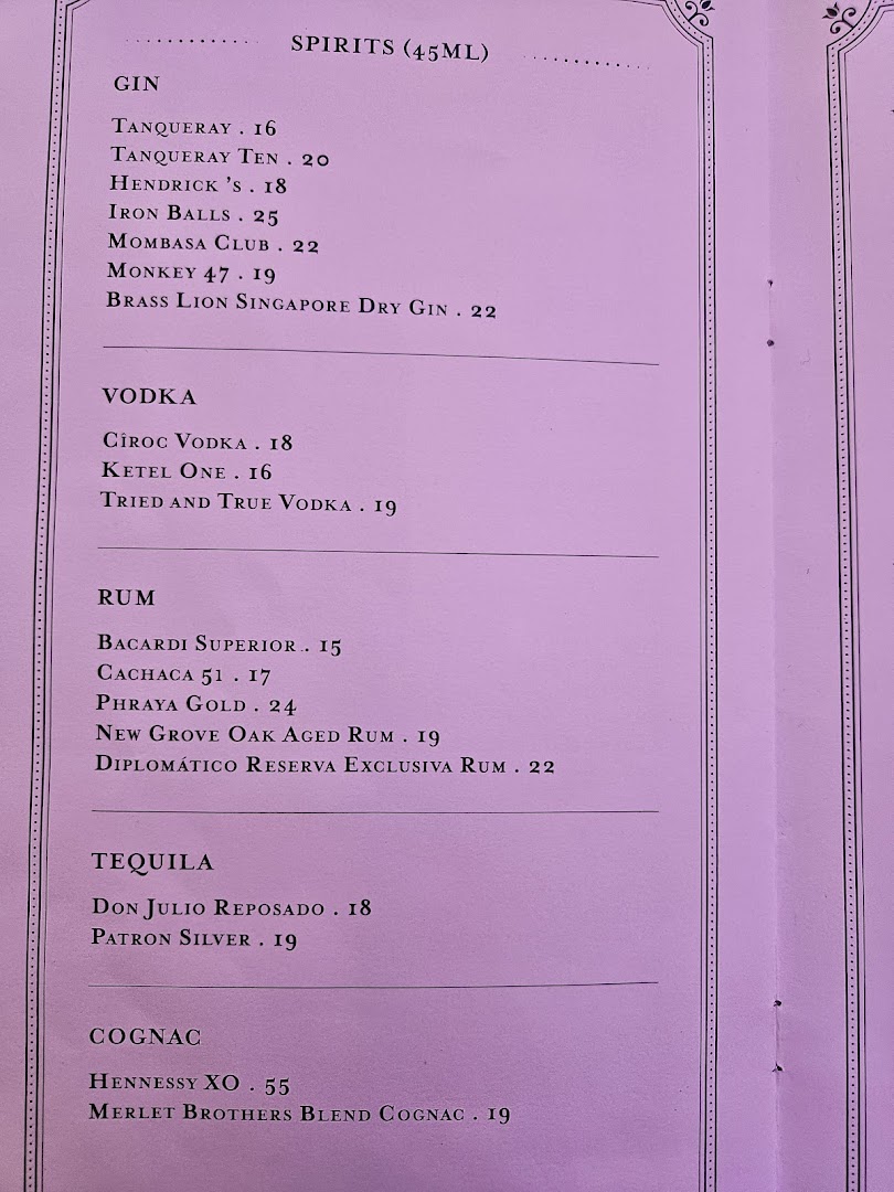 Menu page for Violet Oon at ION Orchard