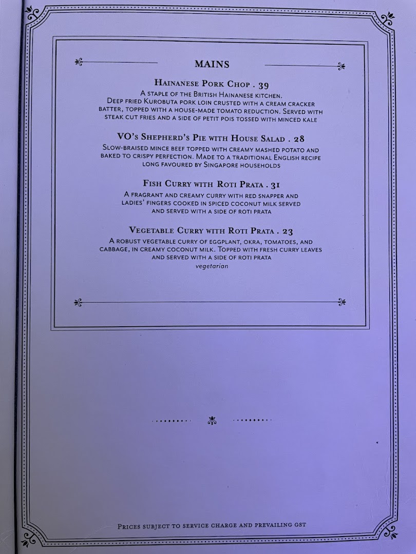 Menu page for Violet Oon at ION Orchard