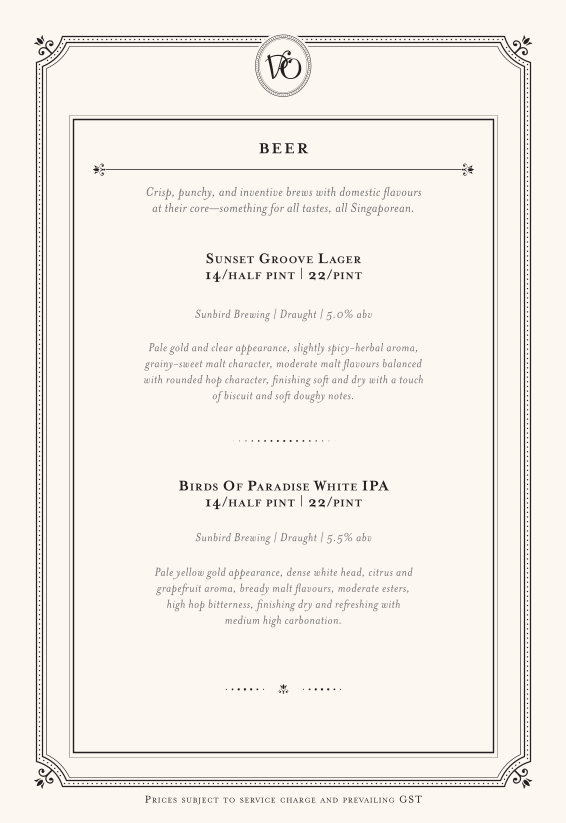 Menu page for Violet Oon at ION Orchard