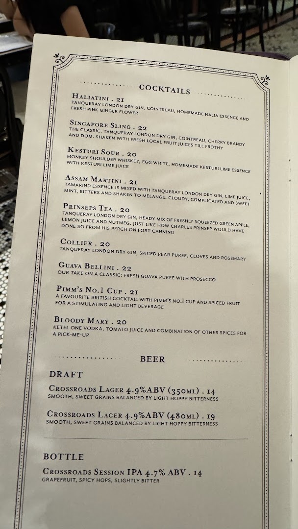 Menu page for Violet Oon at ION Orchard