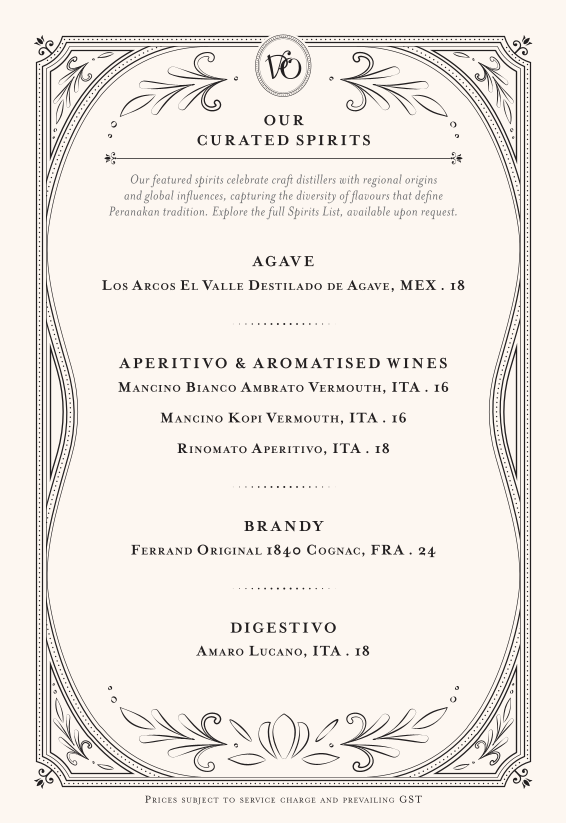 Menu page for Violet Oon at ION Orchard