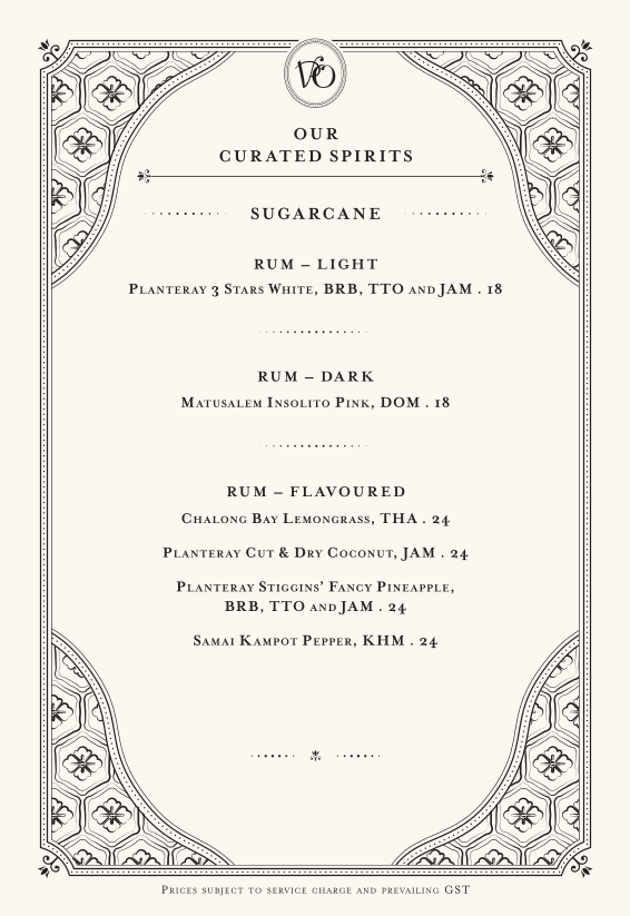 Menu page for Violet Oon at ION Orchard