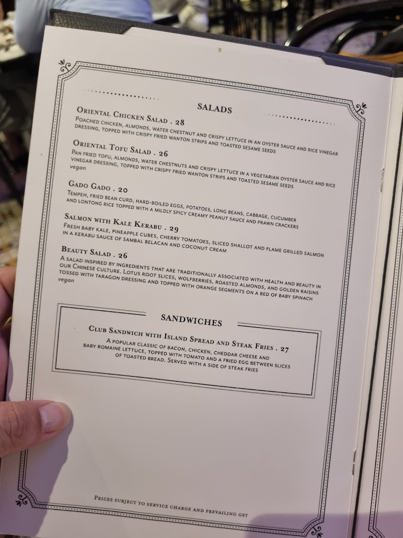 Menu page for Violet Oon at ION Orchard