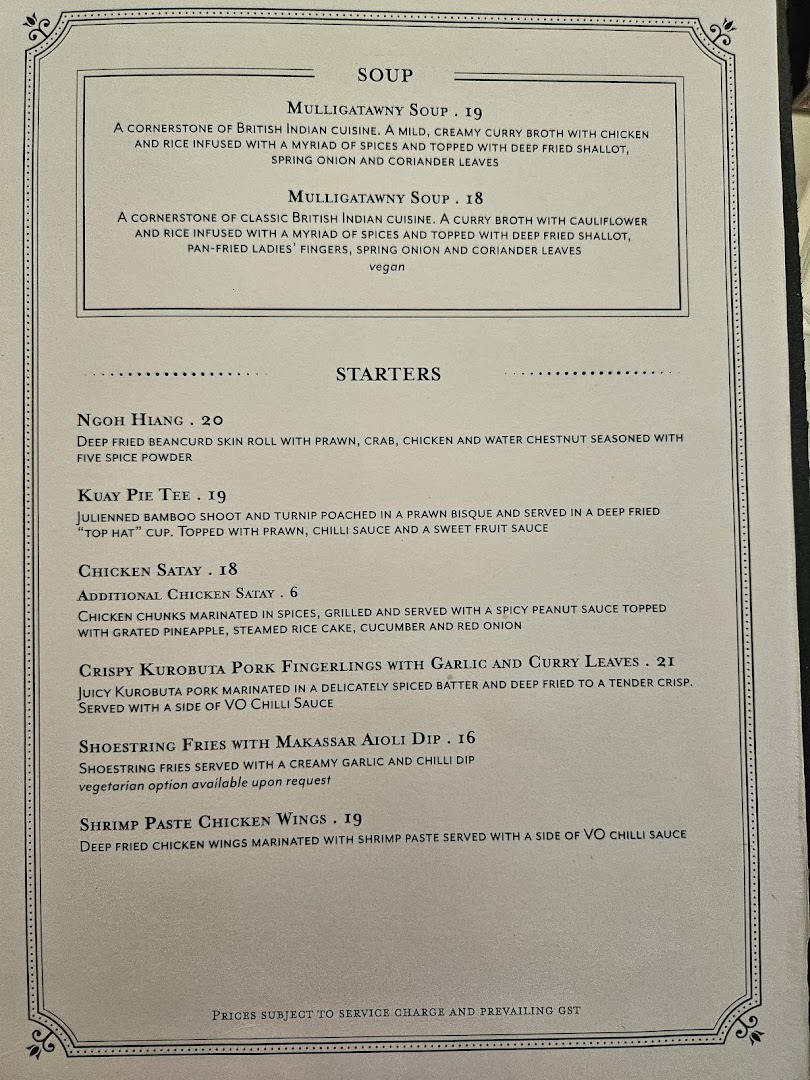 Menu page for Violet Oon at ION Orchard
