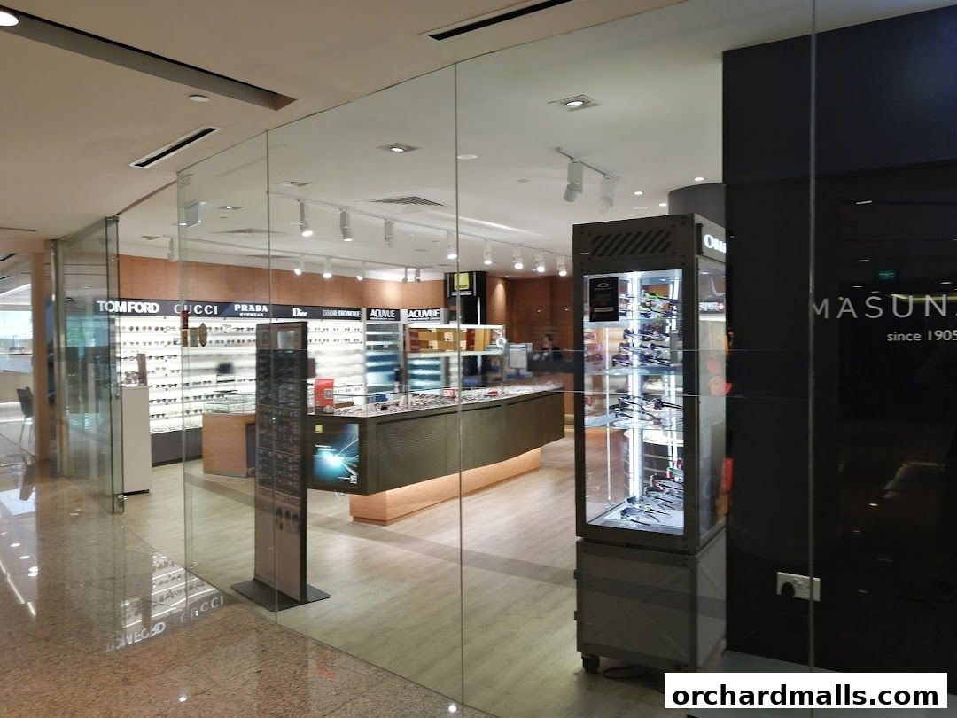 Interior view of W Optics, showcasing a wide selection of designer eyewear and sunglasses.