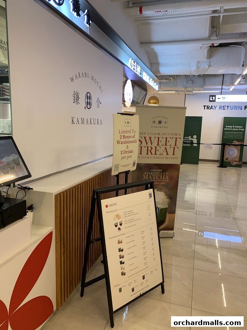 Menu page for Warabimochi Kamakura