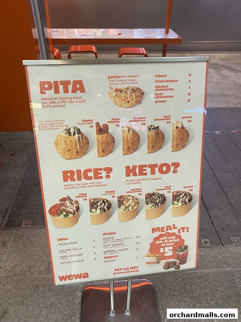 Menu page for WEWA - orchardgateway