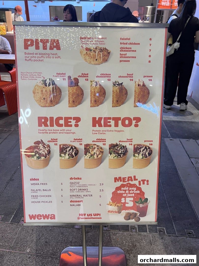 Menu page for WEWA - orchardgateway